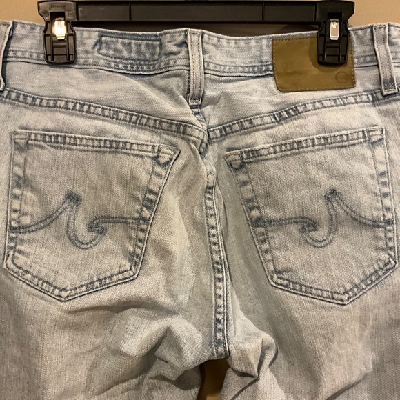 AG Everett Slim Straight Jeans Light Blue Faded Denim Size 31 33 W31 L33 31R - Picture 5 of 8